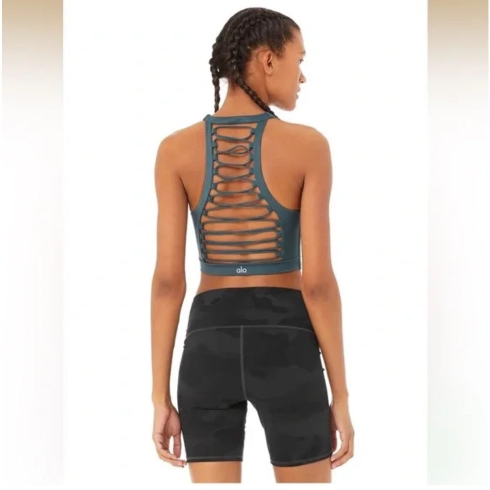 Dark Teal Alo Movement Sports bra size Medium
